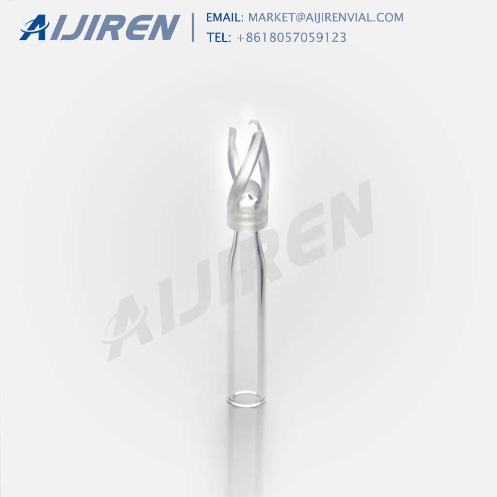 Free sample 2ml HPLC vial insert with mandrel interior and 